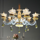 Đèn chùm pha lê nến tân cổ điển CN8322-15, mẫu đèn trang trí phòng khách