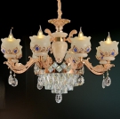 đèn chùm pha lê nến CN1778-8, mẫu đèn trang trí phòng khách, giá đèn trang trí phòng khách