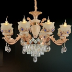 Đèn Chùm Pha Lê Nến Phòng Khách UCN1778-8 Ø780