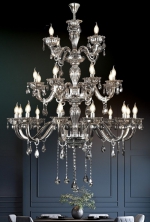 Đèn Chùm Pha Lê Nến Phòng Khách Thông Tầng UCN8150-24