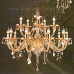 Đèn Chùm Pha Lê Nến Phòng Khách UCN8117-15 Ø850