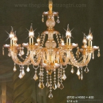 Đèn Chùm Pha Lê Nến Trang Trí Phòng Ăn UCN8117-8 Ø700