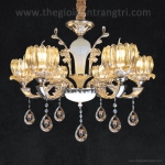 Đèn Chùm Pha Lê Nến Trang Trí Phòng Ngủ UCN5099-6 Ø600