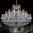 đèn chùm nến pha lê CFL8127-54, đèn chùm trang trí sảnh khách sạn