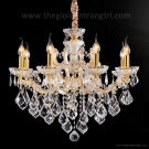 Đèn Chùm Pha Lê Nến CN8124-8, mẫu đèn trang trí phòng khách, cửa hàng đèn trang trí gần đây