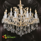 Đèn chùm pha lê phong cách Maria Theresa, Đèn chùm pha lê phòng khách, Đèn chùm pha lê thông tầng, Mẫu đèn chùm pha lê đẹp, Đèn chùm pha lê cao cấp, Giá đèn chùm pha lê cao cấp