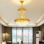 Đèn Chùm Pha Lê Tân Cổ Điển EU-CFL45 Ø450