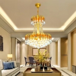 Đèn Chùm Pha Lê Tân Cổ Điển EU-CFL45 Ø450