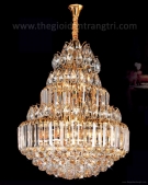 đèn chùm pha lê giá rẻ nc7020, đèn chùm pha lê tân cổ điển, đèn trang trí pha lê cao cấp
