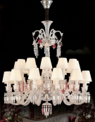 mẫu đèn chùm thông tầng, đèn chùm nhà thông tầng, đèn chùm trang trí thông tầng