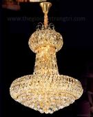 Đèn chùm pha lê tân cổ điển, đèn trang trí nhà hàng tiệc cưới
