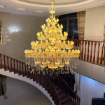 Đèn Chùm Pha Lê Trang Trí Sảnh Nhà Hàng UCN1766-96 Ø3000