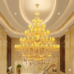 Đèn Chùm Pha Lê Trang Trí Sảnh Nhà Hàng UCN1766-96 Ø3000