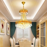 Đèn Chùm Pha Lê Tân Cổ Điển EU-CFL45 Ø450