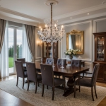 Đèn Chùm Pha Lê Nến Trang Trí Phòng Ăn UCN8127-8 Ø720