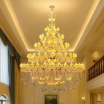 Đèn Chùm Pha Lê Trang Trí Sảnh Nhà Hàng UCN1766-96 Ø3000