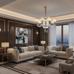 Đèn Chùm Phòng Khách Kiểu Châu Âu UCN8312-15 Ø1000