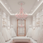 Đèn Chùm Nến Pha Lê Màu Hồng Sang Trọng UCN8151-12