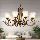 Đèn trang trí phòng khách CC9124-8, Đèn chùm cổ điển châu âu CC9124-8