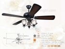 Đèn Chùm Quạt Trang Trí Cánh Gỗ QVifa73