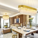 Đèn Chùm Pha Lê Phòng Khách Hiện Đại AU-TPL17020 Ø800