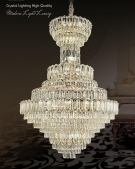 đèn chùm thông tầng phòng khách, đèn chùm thông tầng hiện đại, đèn chùm thông tầng phòng khách