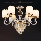 Đèn chùm tân cổ điển CN8120-6, mẫu đèn trang trí phòng khách