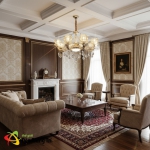 Đèn Chùm Pha Lê Nến Phòng Khách UCN5099-15 Ø1000