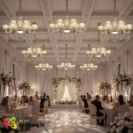 Đèn Chùm Pha Lê Nến Phòng Khách UCN5099-15 Ø1000