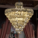 đèn chùm pha lê thông tầng E2-163, đèn trang trí phòng khách, đèn chùm trang trí thông tầng