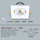 Đèn Downlight Led Âm Trần 1 Màu 7W AFC 318-1
