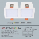 Đèn Downlight Led Âm Trần Đôi 9Wx2 AFC 778-2