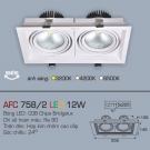 Đèn Downlight Led Đôi Âm Trần 3 Màu 12Wx2 AFC 758-2