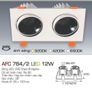 Đèn Downlight Led Đôi Âm Trần 3 Màu 12Wx2 AFC 764-2