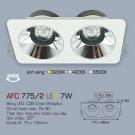 Đèn Downlight Led Đôi Âm Trần 3 Màu 7Wx2 AFC 775-2