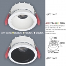Đèn Led 10W Âm Trần 3 Màu AFC 744