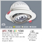 Đèn Led 10W Âm Trần Góc Chiếu 38 Độ AFC 708
