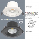 Đèn LED 12W Âm Trần 1 Màu AFC 618D