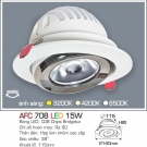 Đèn Led 15W Âm Trần Góc Chiếu 38 Độ AFC 708