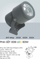 Đèn LED 30W Pha Cột 24 độ AFC 009
