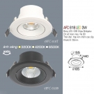 Đèn LED 3W Âm Trần 1 Chế Độ AFC 618D