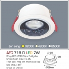 Đèn Led 7W Âm Trần 1 Màu Góc Chiếu 36 Độ AFC 718D