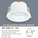 Đèn Led 7W Âm Trần 1 Màu Góc Chiếu 50 Độ AFC 546