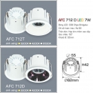 Đèn Led 7W Âm Trần 1 Màu Góc Chiếu 50 Độ AFC 712