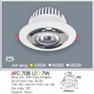 Đèn Led 7W Âm Trần Góc Chiếu 38 Độ AFC 708