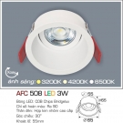 Đèn Led 7W Âm Trần Nghiêng Góc AFC 508