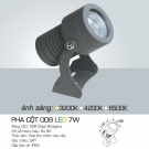 Đèn LED 7W Góc Chiếu 24 Độ Pha Cột 009