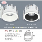Đèn LED 9W Âm Trần Chống Ẩm AFC 614