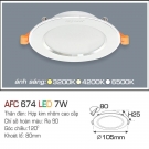 Đèn LED Âm Trần 1 Màu 7W AFC 674