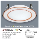 Đèn LED Âm Trần 1 Màu 7W AFC 674V